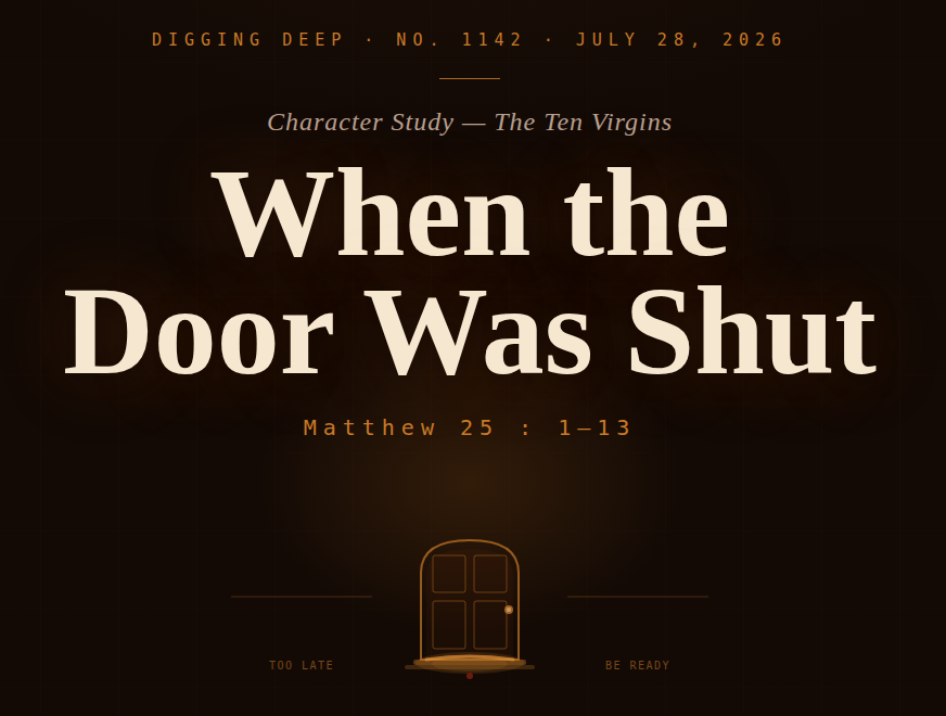 WHEN THE DOOR WAS SHUT