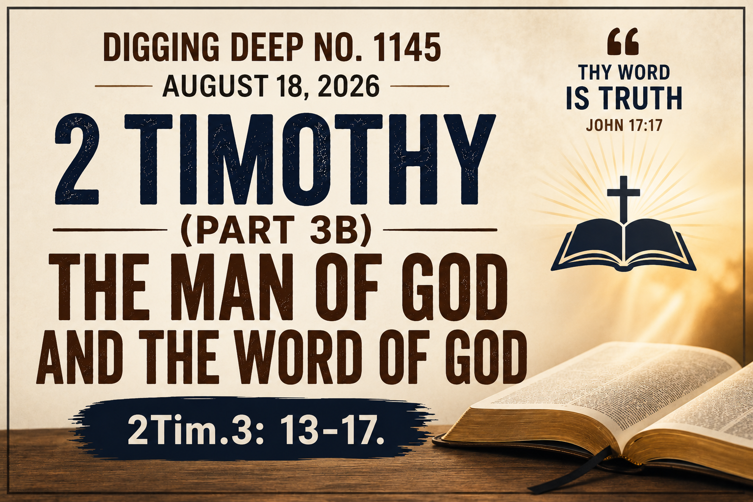 THE MAN OF GOD AND THE WORD OF GOD